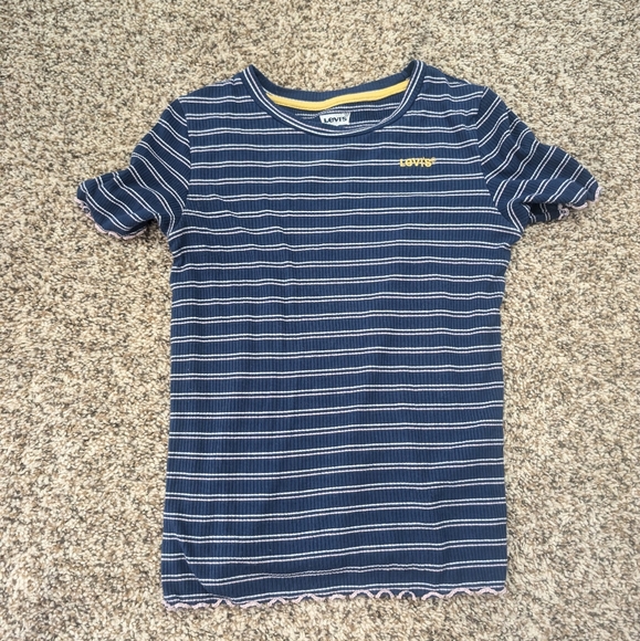 Levi's Little Girls Striped Baby Tee Shirt - Picture 3 of 12